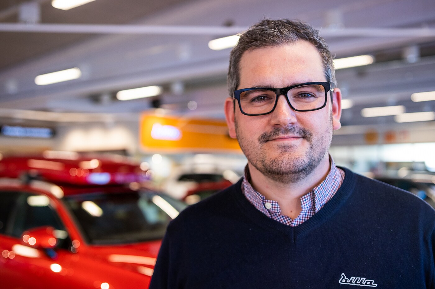 Joakim Stølan, plassjef Bilia Jessheim. Foto.