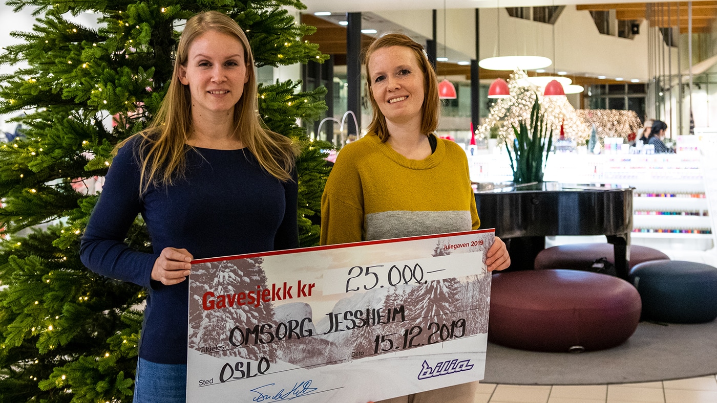 Tredje julegave til Omsorg Jessheim